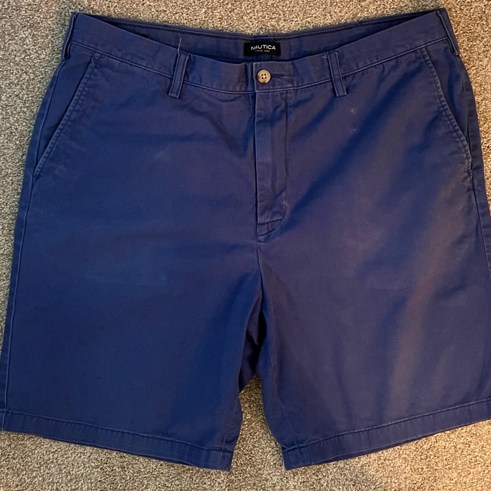 Retro Nautica Blue Khaki Shorts – 90s Style, Men’s Size 40